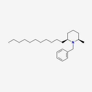 Piperidine, 2-methyl-1-(phenylmethyl)-6-undecyl-, cis-