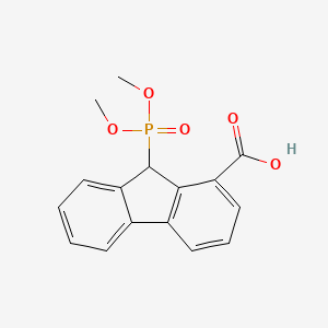 9-(Dimethoxyphosphoryl)-9H-fluorene-1-carboxylic acid