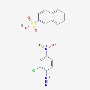 2-Chloro-4-nitrobenzenediazonium;naphthalene-2-sulfonic acid