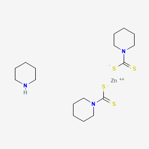 (Piperidine)bis(piperidine-1-carbodithioato-S,S')zinc