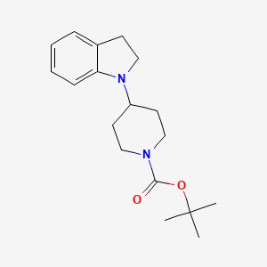 molecular formula C18H26N2O2 B1280634 叔丁基 4-(吲哚-1-基)哌啶-1-羧酸酯 CAS No. 400828-91-3