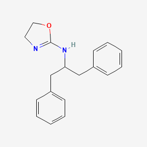 molecular formula C18H20N2O B12806357 2-(1,3-Diphenyl-2-propylamino)-2-oxazoline CAS No. 102586-25-4