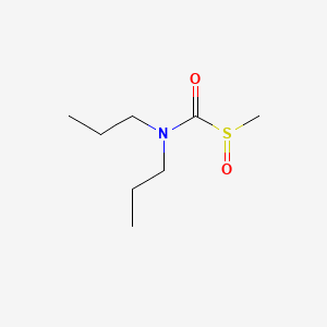 molecular formula C8H17NO2S B12806383 N,N-Dipropyl-1-(methylsulfinyl)formamide CAS No. 56010-35-6