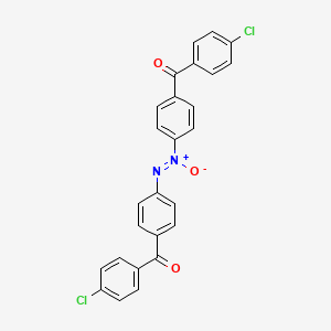 (4-(2-(4-(4-Chlorobenzoyl)phenyl)-1-hydroxy-1lambda(5)-diazenyl)phenyl)(4-chlorophenyl)methanone