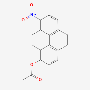 1-Pyrenol, 8-nitro-, acetate (ester)