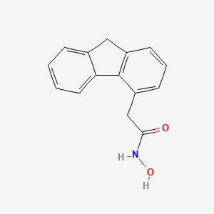 molecular formula C15H13NO2 B12806472 N-Hydroxy-9H-fluorene-4-acetamide CAS No. 64440-90-0