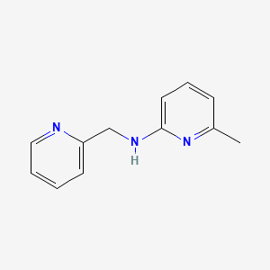 molecular formula C12H13N3 B12806492 6-Methyl-N-[(pyridin-2-yl)methyl]pyridin-2-amine CAS No. 62679-41-8