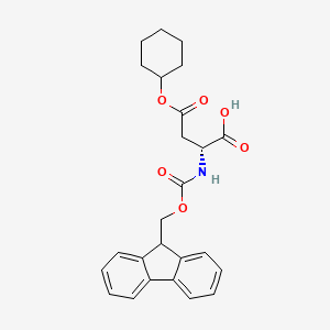 (2R)-4-cyclohexyloxy-2-(9H-fluoren-9-ylmethoxycarbonylamino)-4-oxobutanoic acid