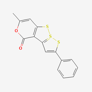 10-methyl-4-phenyl-11-oxa-5,6λ4,7-trithiatricyclo[6.4.0.02,6]dodeca-1(8),2(6),3,9-tetraen-12-one