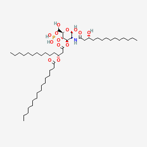 D-Glucose, 2-deoxy-2-(((3R)-3-hydroxy-1-oxotetradecyl)amino)-, 4-(dihydrogen phosphate) 3-((3R)-3-((1-oxohexadecyl)oxy)tetradecanoate)