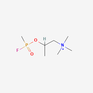 (2-Hydroxypropyl)trimethylammonium methylphosphonofluoridate