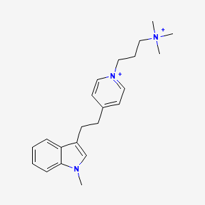 molecular formula C22H31N3+2 B12806611 Methindethyrium ion CAS No. 793603-48-2