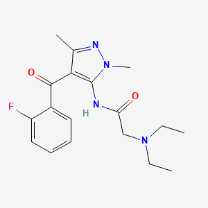 molecular formula C18H23FN4O2 B12806616 Ccris 1810 CAS No. 85747-92-8