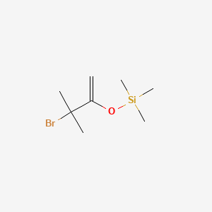 molecular formula C8H17BrOSi B12806626 Silane, (2-bromo-2-methyl-1-methylenepropoxy)trimethyl- CAS No. 69278-36-0