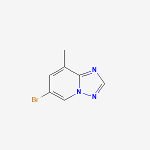 molecular formula C7H6BrN3 B1280669 6-溴-8-甲基[1,2,4]三唑并[1,5-a]吡啶 CAS No. 899429-04-0