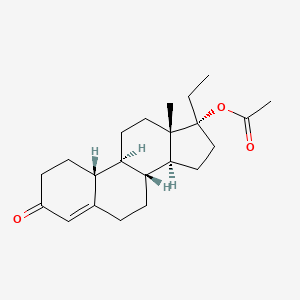 17-Hydroxy-19-nor-17-alpha-pregn-4-en-3-one acetate