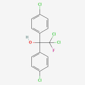 molecular formula C14H9Cl4FO B12806695 2,2-Dichloro-1,1-bis(4-chlorophenyl)-2-fluoroethanol CAS No. 1868-91-3