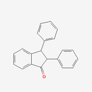 molecular formula C21H16O B12806705 2,3-Diphenylindan-1-one CAS No. 7474-64-8