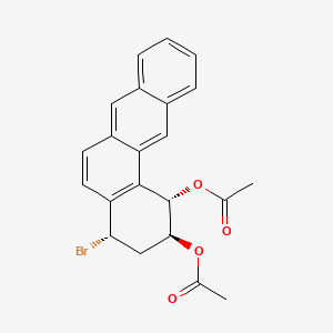 Benz(a)anthracene-1,2-diol, 4-bromo-1,2,3,4-tetrahydro-, diacetate, (1alpha,2beta,4alpha)-