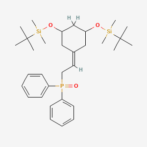 molecular formula C32H51O3PSi2 B12806720 (2-((3R,5R)-3,5-bis((tert-butyldimethylsilyl)oxy)cyclohexylidene) ethyl)diphenylphosphine oxide 