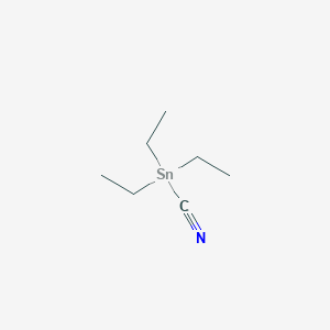 molecular formula C7H15NSn B12806726 Triethyltin cyanide CAS No. 2232-68-0