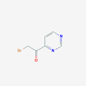 molecular formula C6H5BrN2O B1280673 2-溴-1-(嘧啶-4-基)乙酮 CAS No. 845504-81-6