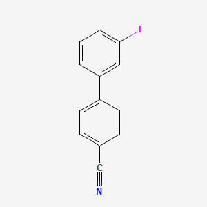 molecular formula C13H8IN B12806798 3'-Iodobiphenyl-4-carbonitrile 