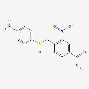 4-(((4-Aminophenyl)sulfinyl)methyl)-3-nitrobenzoic acid