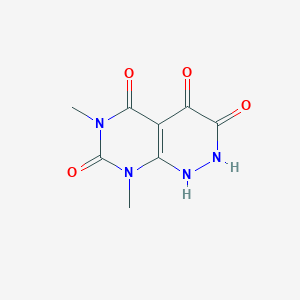 molecular formula C8H8N4O4 B12806807 6,8-Dimethyl-1,2-dihydropyrimido(4,5-c)pyridazine-3,4,5,7(6H,8H)-tetrone CAS No. 7150-06-3