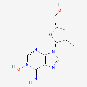 9H-Purin-6-amine, 9-(2,3-dideoxy-2-fluoro-beta-D-threo-pentofuranosyl)-, 1-oxide