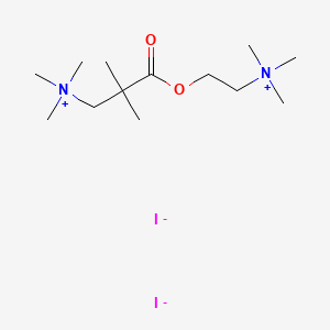 2-Trimethylammonioethyl 2,2-dimethyl-3-trimethylammoniopropionate diiodide