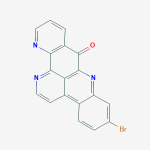 molecular formula C18H8BrN3O B12806882 2-Bromoleptoclinidinone CAS No. 109802-17-7