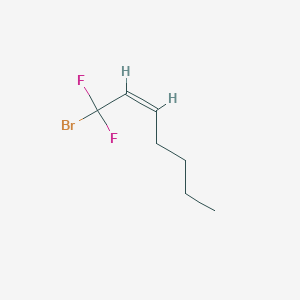 molecular formula C7H11BrF2 B12806999 (Z)-1-bromo-1,1-difluorohept-2-ene 