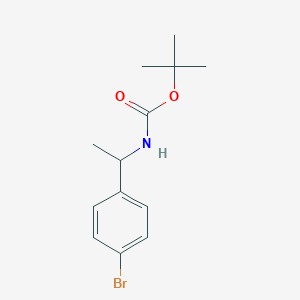 molecular formula C13H18BrNO2 B1280700 叔丁基 (1-(4-溴苯基)乙基)氨基甲酸酯 CAS No. 850363-42-7
