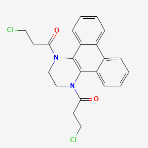 1,4-Bis(3-chloropropanoyl)-1,2,3,4-tetrahydrodibenzo(f,h)quinoxaline