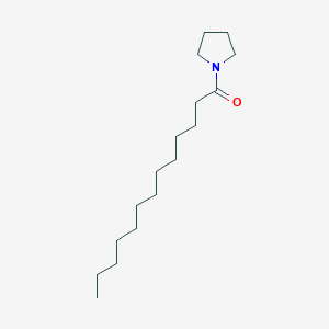 molecular formula C17H33NO B12807016 1-(Pyrrolidin-1-yl)tridecan-1-one CAS No. 70974-46-8