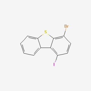 molecular formula C12H6BrIS B12807055 4-Bromo-1-iododibenzothiophene 