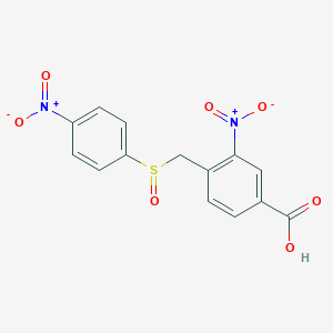 3-Nitro-4-(((4-nitrophenyl)sulfinyl)methyl)benzoic acid