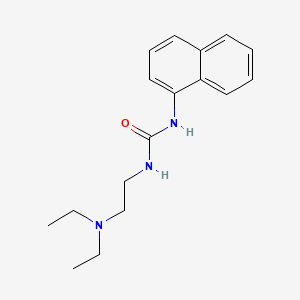 molecular formula C17H23N3O B12807064 Urea, 3-(2-(diethylamino)ethyl)-1-(1-naphthyl)- CAS No. 102433-21-6