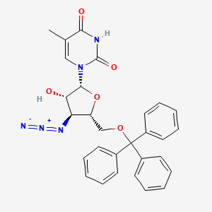 1-(3-Azido-3-deoxy-5-O-trityl-beta-D-arabinofuranosyl)thymine