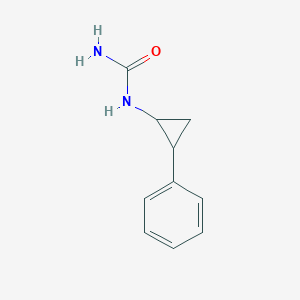 molecular formula C10H12N2O B12807097 1-(2-Phenylcyclopropyl)urea CAS No. 90917-95-6