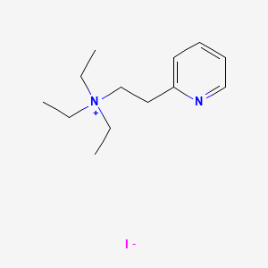 molecular formula C13H23IN2 B12807121 Triethyl(2-(2-pyridyl)ethyl)ammonium iodide CAS No. 6893-33-0