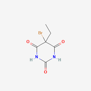 molecular formula C6H7BrN2O3 B12807158 2,4,6(1H,3H,5H)-Pyrimidinetrione, 5-bromo-5-ethyl- CAS No. 5750-82-3