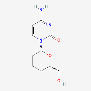 2(1H)-Pyrimidinone, 4-amino-1-((2R,6S)-tetrahydro-6-(hydroxymethyl)-2H-pyran-2-yl)-