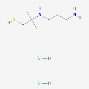 molecular formula C7H20Cl2N2S B12807174 2-((3-Aminopropyl)amino)-2-methylpropanethiol dihydrochloride CAS No. 23545-69-9