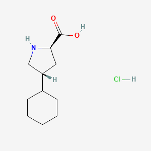 trans-4-Cyclohexylpyrrolidine-2-carboxylic acid hydrochloride