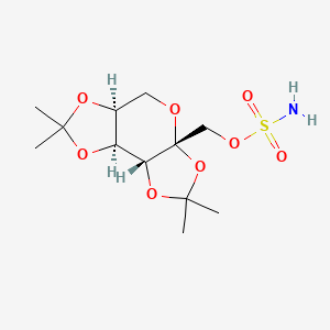 molecular formula C12H21NO8S B12807209 [(1S,2R,6R,9S)-4,4,11,11-tetramethyl-3,5,7,10,12-pentaoxatricyclo[7.3.0.02,6]dodecan-6-yl]methyl sulfamate 