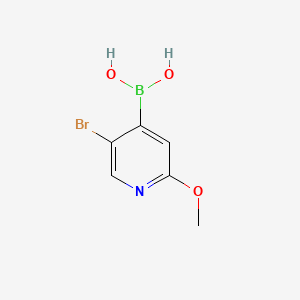 molecular formula C6H7BBrNO3 B1280721 5-Bromo-2-methoxypyridine-4-boronic acid CAS No. 957060-94-5