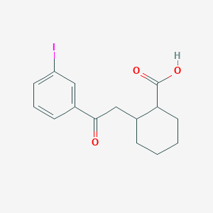 cis-2-[2-(3-Iodophenyl)-2-oxoethyl]-cyclohexane-1-carboxylic acid