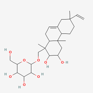 molecular formula C26H42O8 B12807258 Virescenoside A CAS No. 28251-73-2